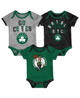 Baby Boys' and Girls' Boston Celtics Born To Ball Bodysuit Set, 3-Pack