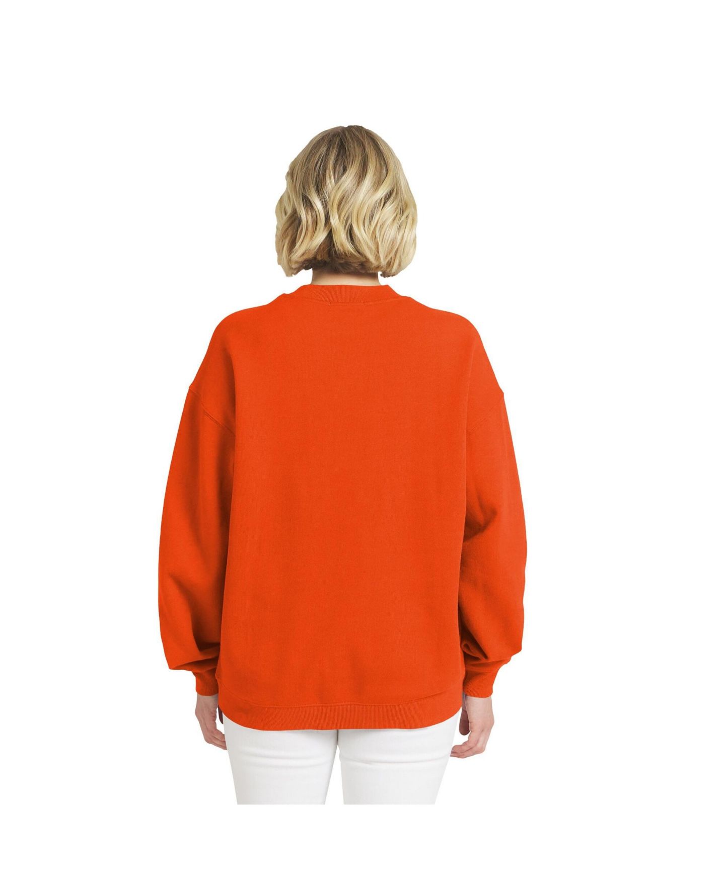 Женская толстовка WEAR by Erin Andrews Orange WNBA Oversized Team Fleece — фото 2