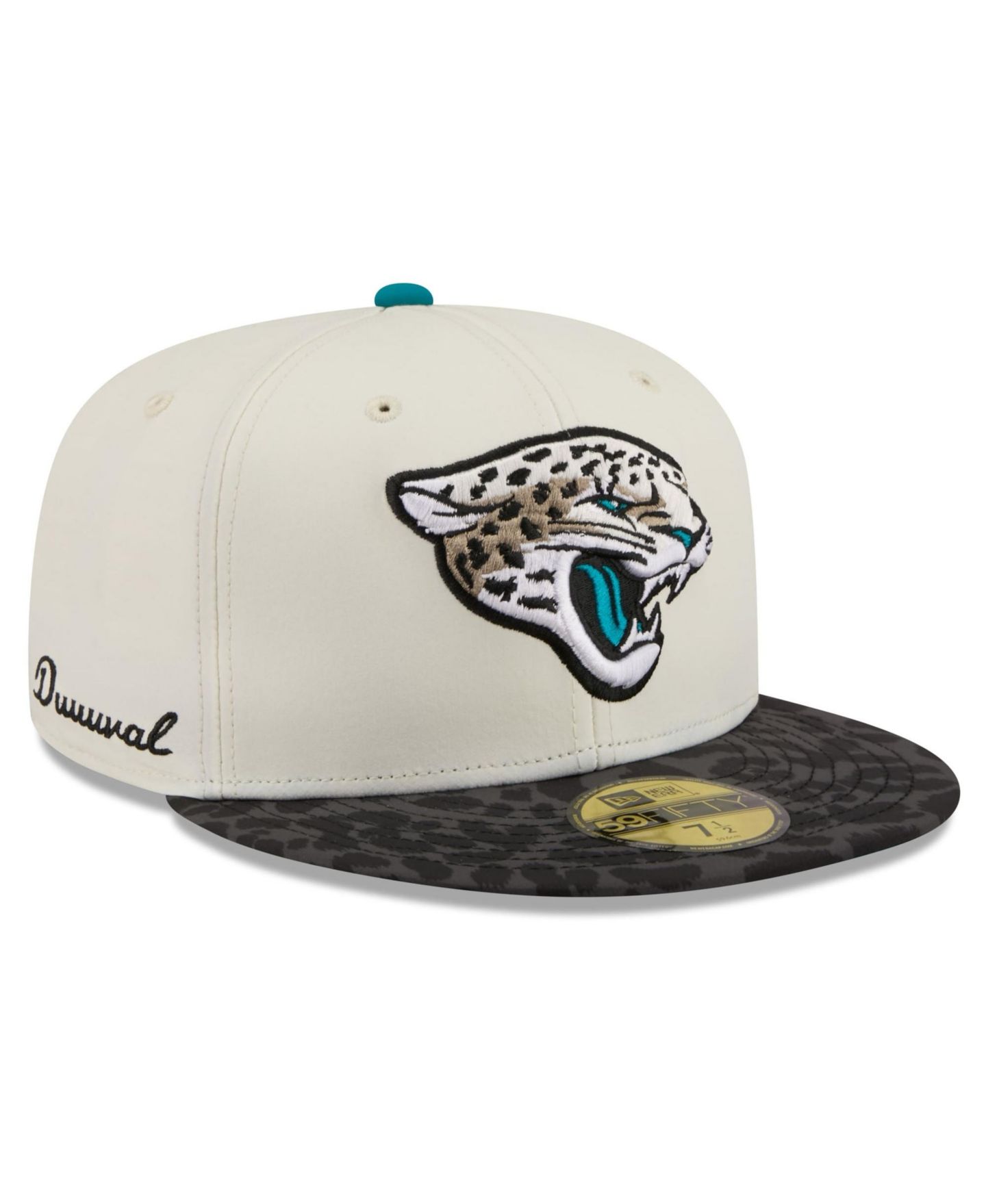 Мужская кепка New Era Natural Jacksonville Jaguars 2026 Rivalries Collection 59FIFTY Fitted Hat — фото 1