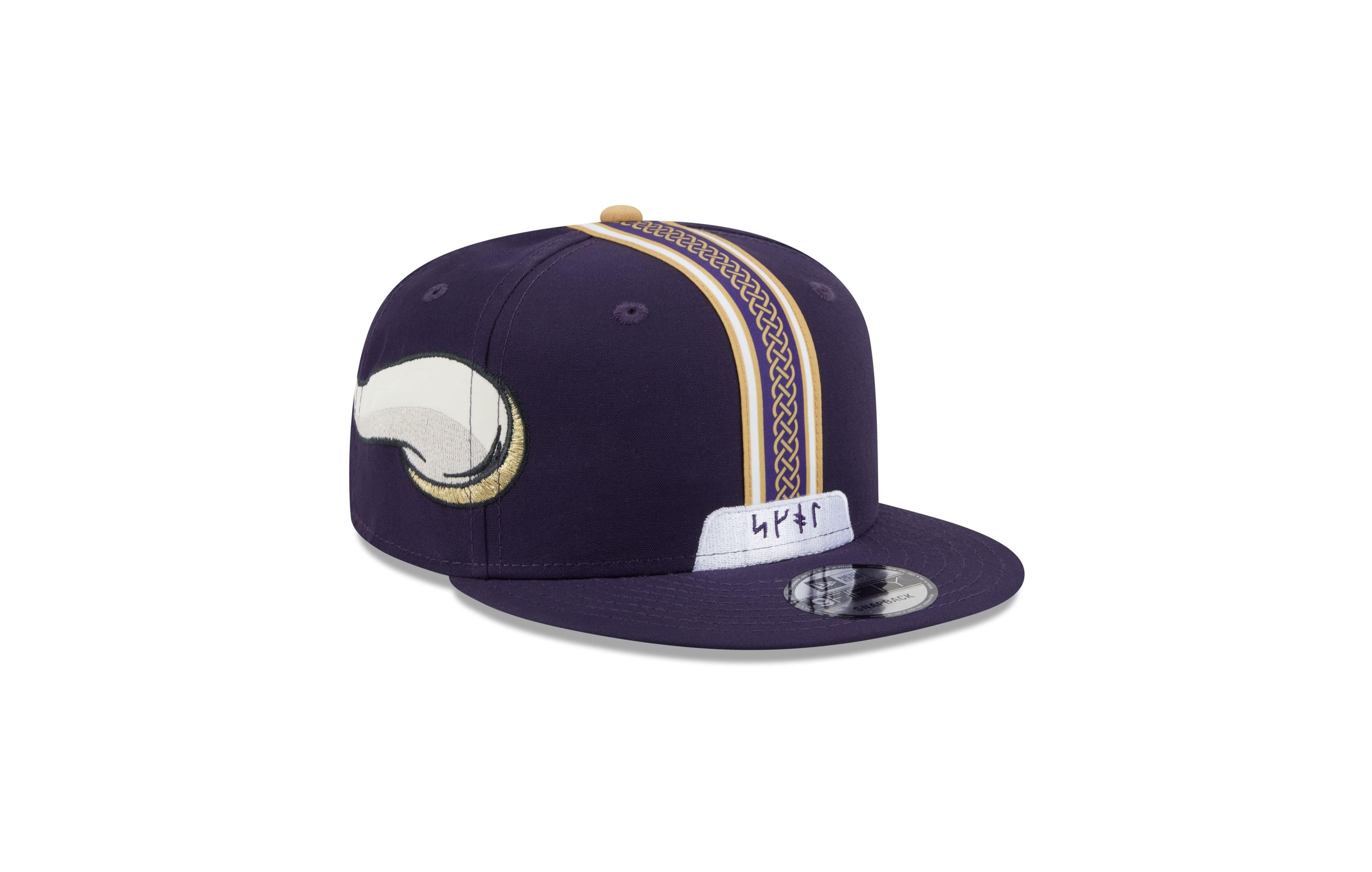 New Era Men's Purple Minnesota Vikings 2026 Rivalries Collection Fan Pack Helmet 9FIFTY Snapback Hat