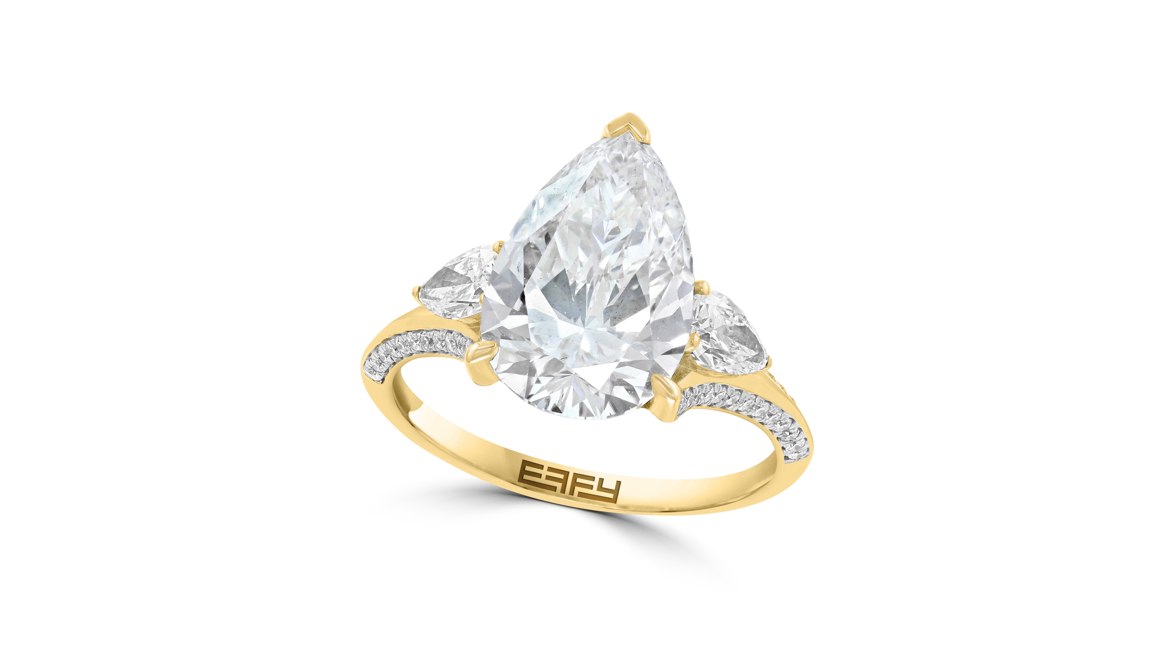 Effy Certified Lab Grown Diamond Ring (4-3/4 ct. t.w.) in 14K Yellow Gold