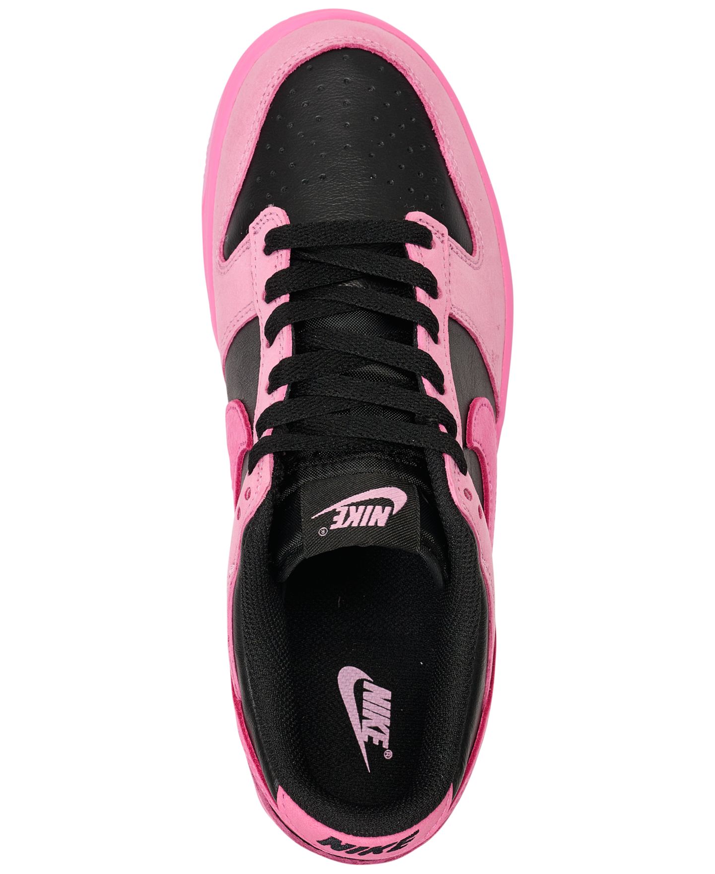 Кроссовки Nike Dunk Low SE Lifestyle Sneakers from Finish Line для мальчиков, цвет: Розовый / Чёрный — фото 5