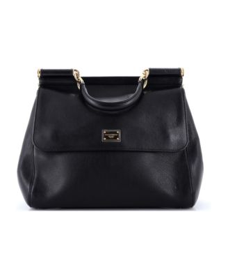 Pre-Owned Dolce and Gabbana Large Miss Sicily Bag Leather