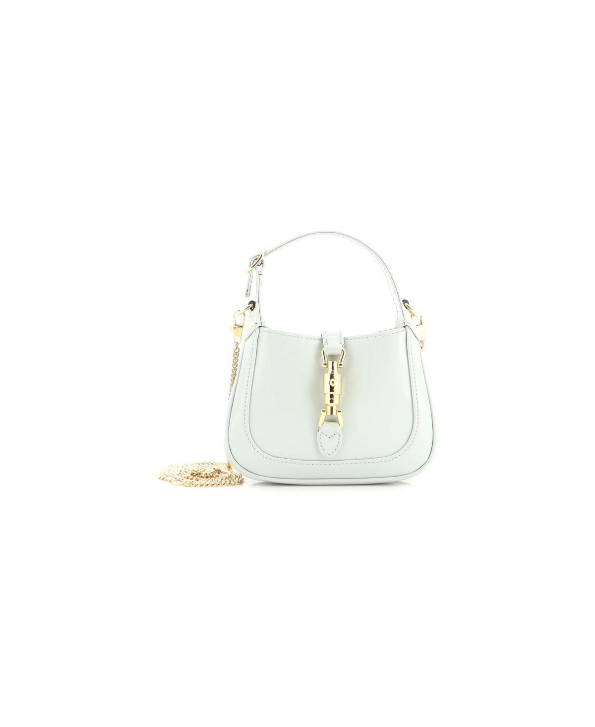 Pre-Owned Gucci Super Mini Jackie 1961 Chain Hobo Leather - Green