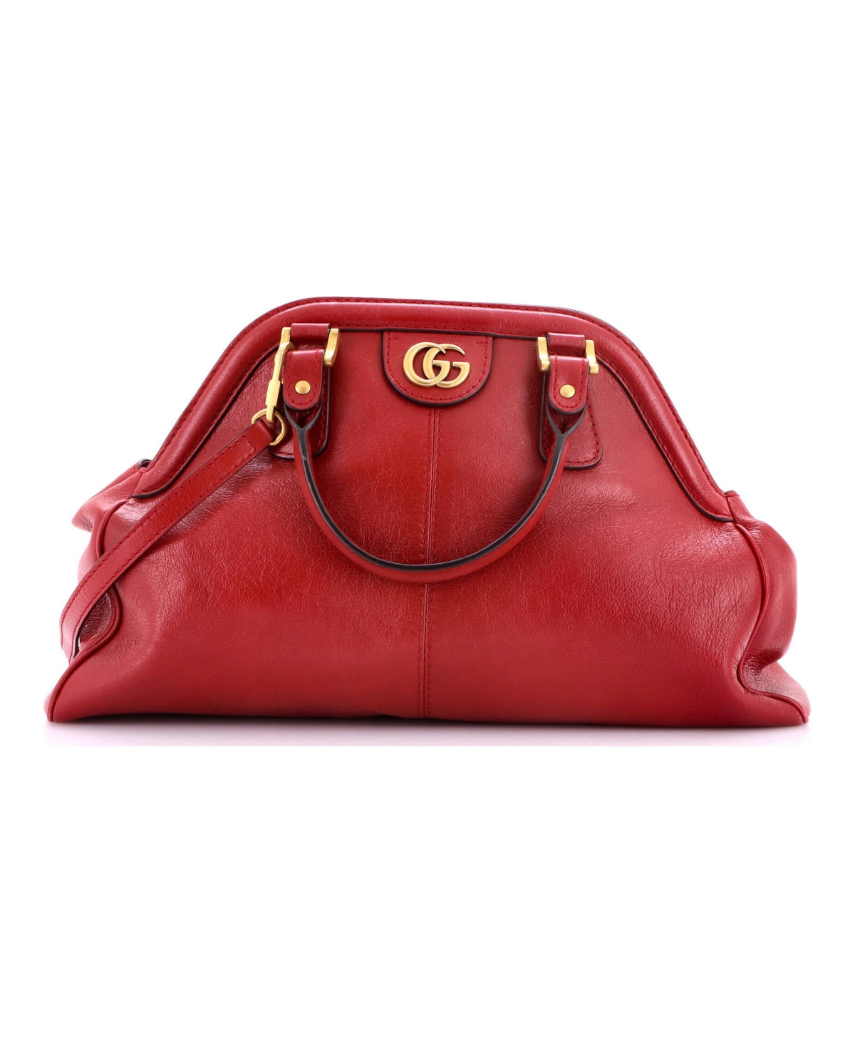 Pre-Owned Gucci Medium Re(Belle) Top Handle Bag Leather - Red