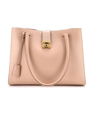Medium Gancio Lock Tote Leather