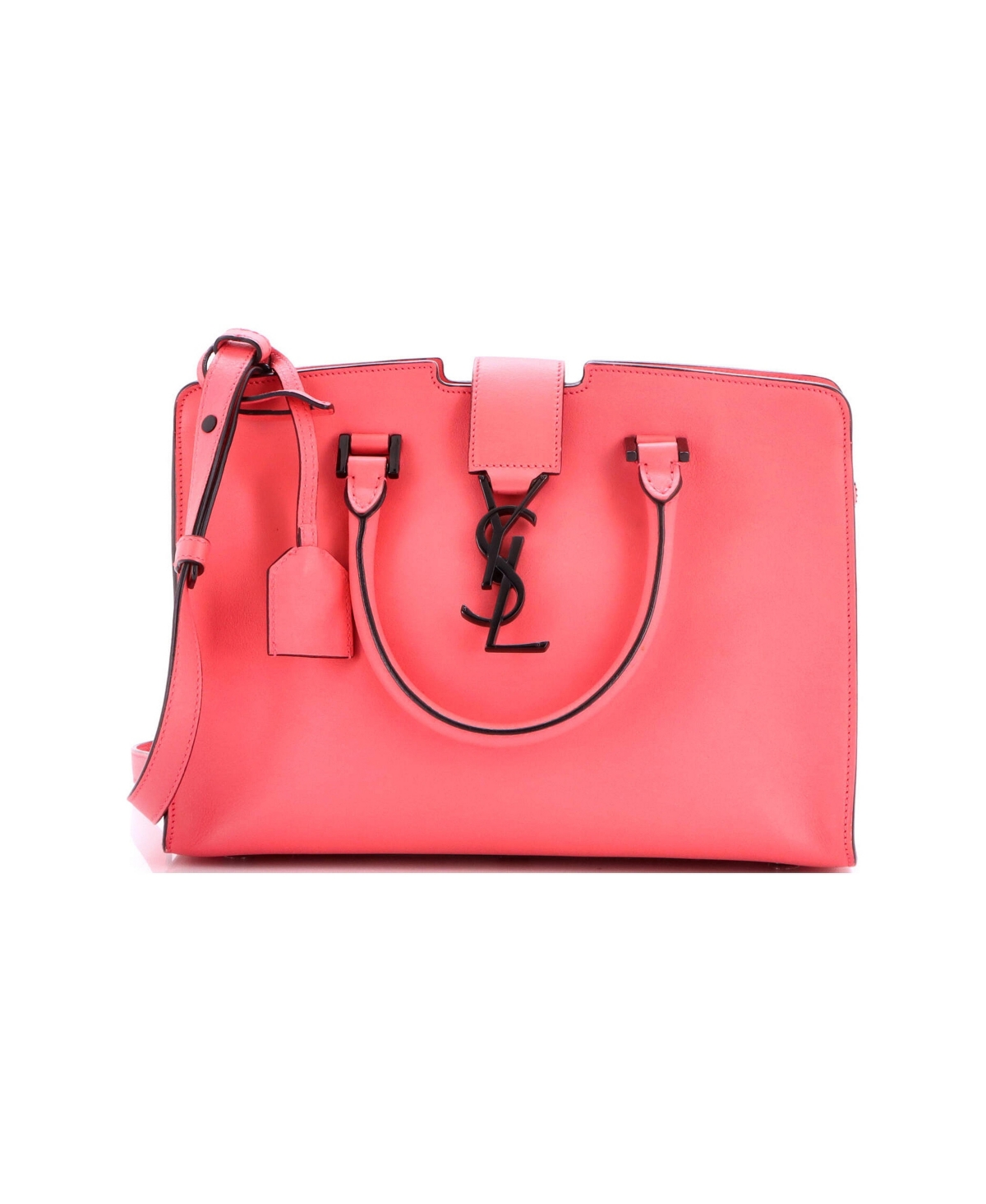 Pre-Owned Saint Laurent Baby Monogram Cabas Leather - Pink