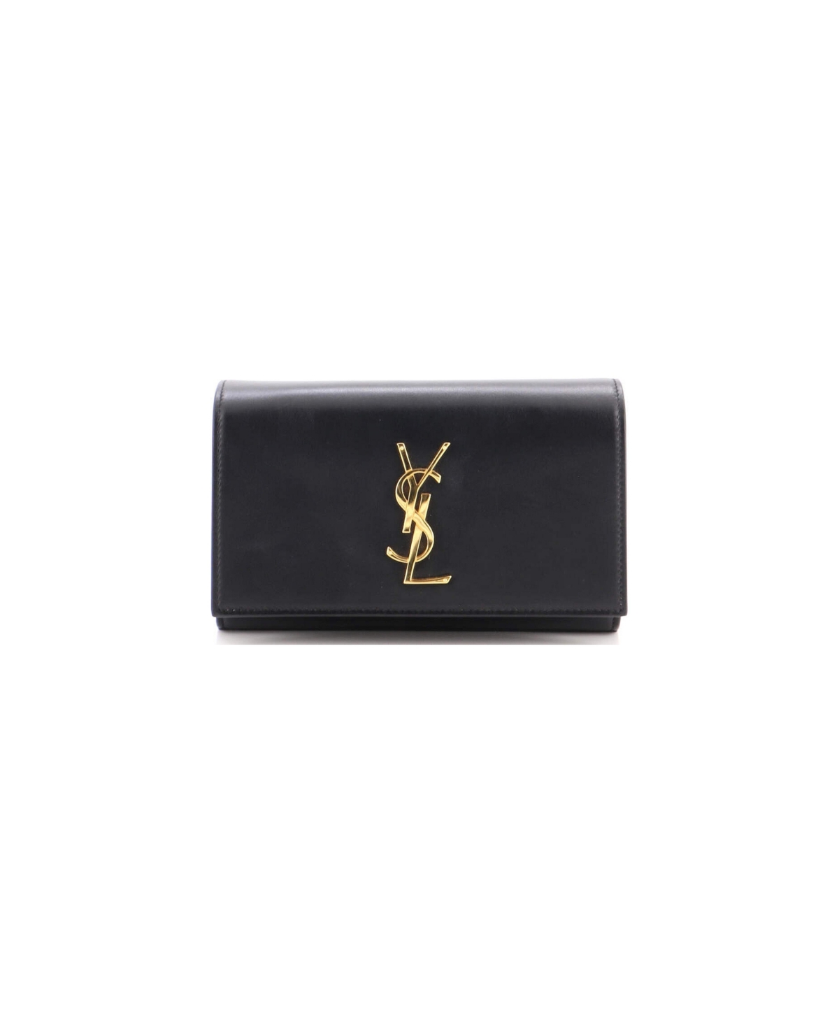 Pre-Owned Saint Laurent Mini Classic Monogram Kate Belt Bag Leather - Black