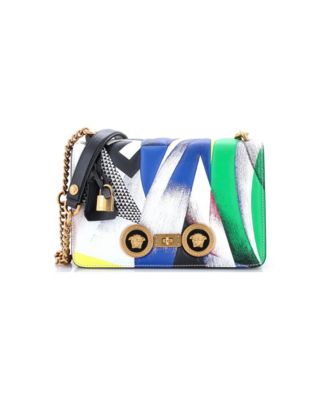 Medium Medusa Padlock Icon Flap Bag Printed Leather