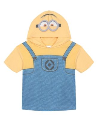Boys' and Girls' Minion Cosplay Hooded T-Shirt