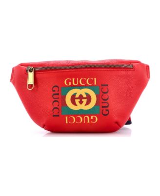 Small Logo Leather Belt Bag, 9"W x 5"H x 2.5"D