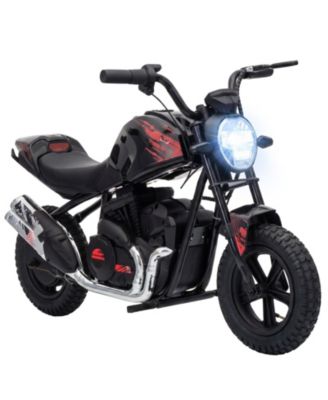 24V 180W Kids Electric Motorcycle with 12-in Rubber Tires, Twist Throttle, Ages 6-12