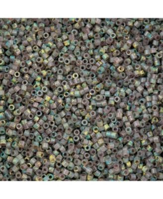 Verdara Rose Sandstone 11/0 Glass Cylindrical Seed Beads, 25 Gram for Jewelry Making, Bracelets, Necklaces, Earrings and Embroidery