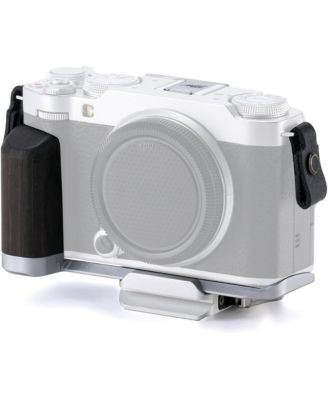 Vintage Cage Base Kit Walnut Wood Handgrip Camera L-Bracket for Fujifilm X-E5