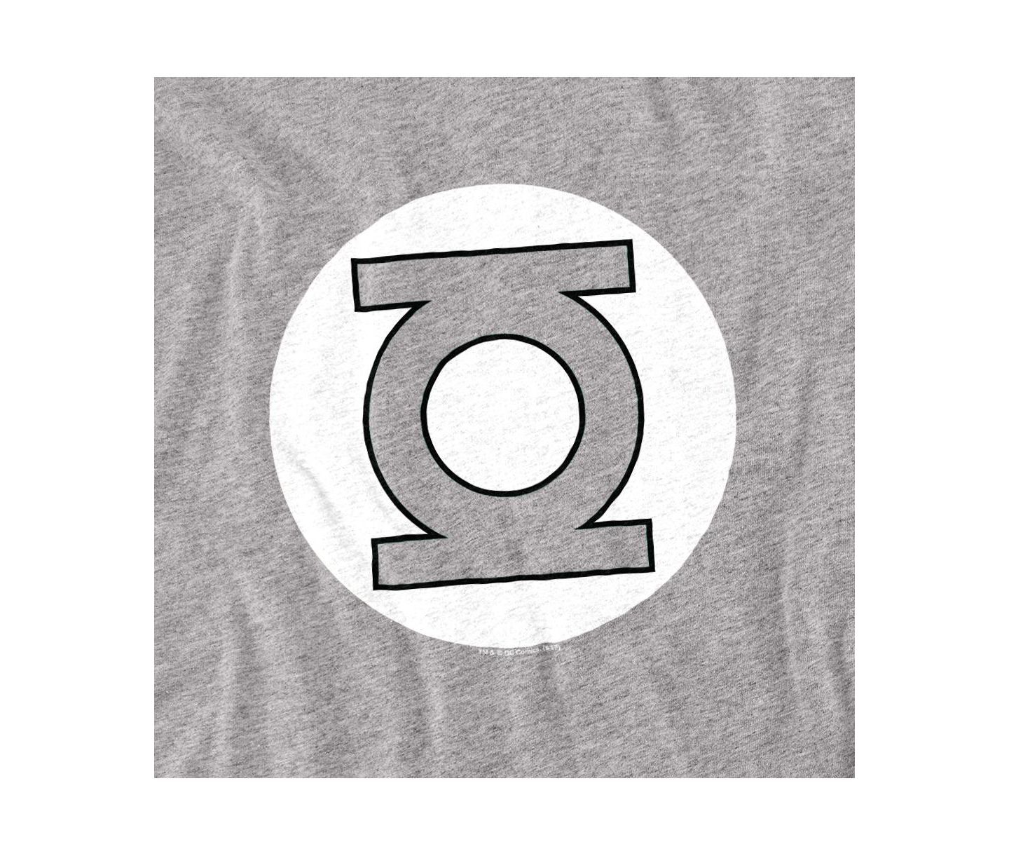 Мужская футболка Justice League Big & Tall Dc Lantern Logo, цвет: Меланжевый — фото 3