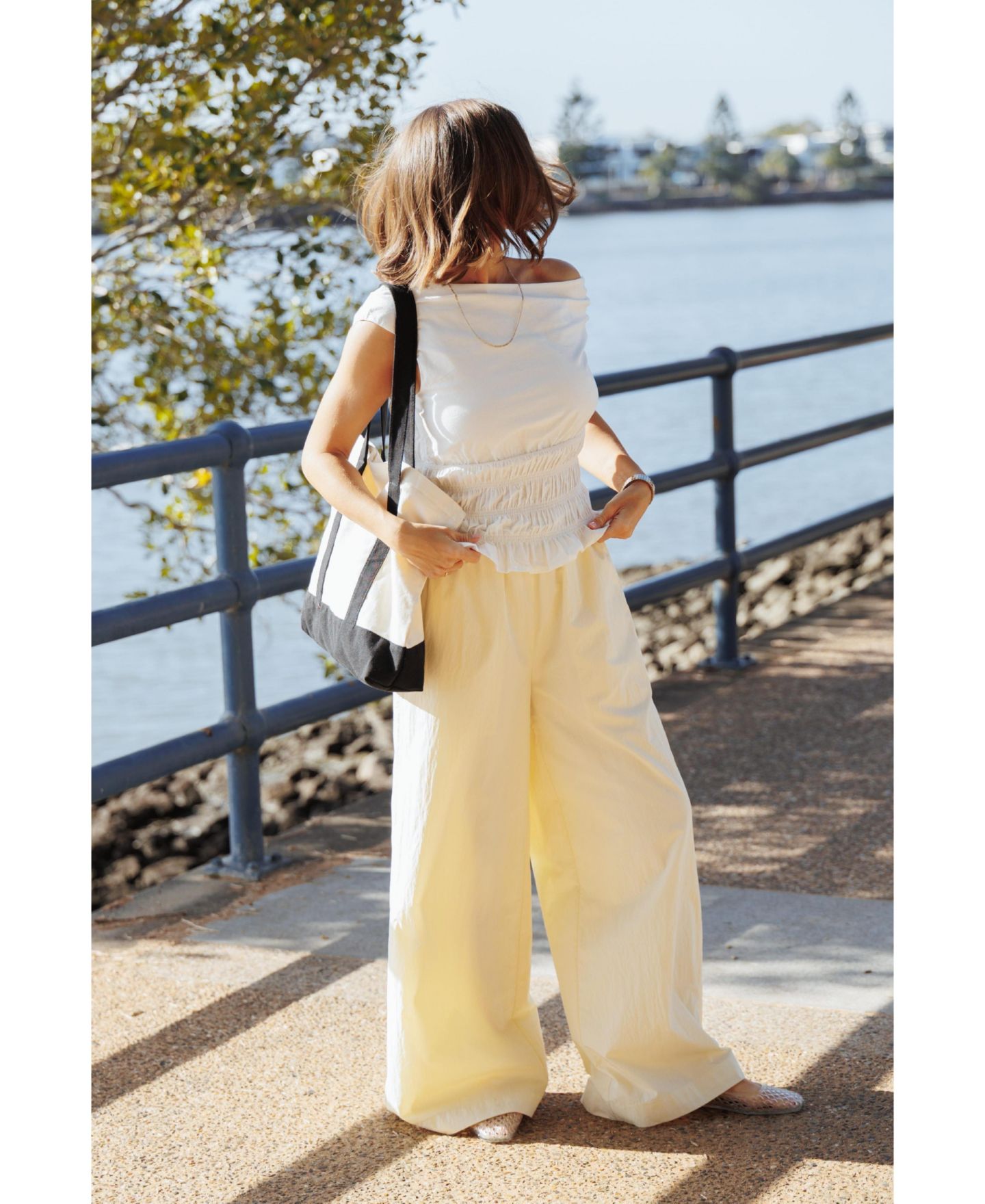 Женские брюки Petal and Pup Adam High-Waisted Pull-On Wide-Leg — фото 8