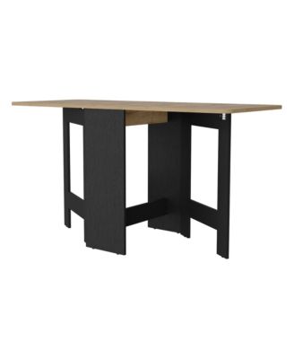 24 inches Wood Drop Leaf Trestle Base Dining Table