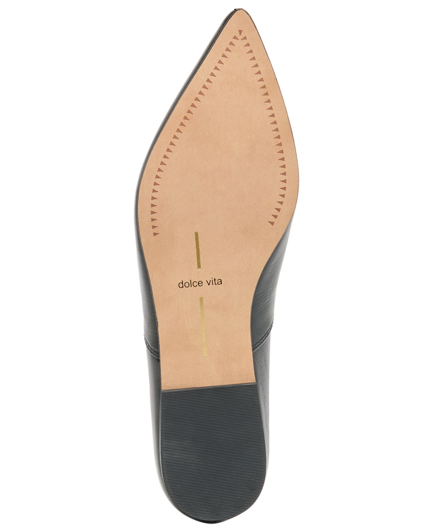 Женские балетки Dolce Vita Gema Pointed Toe Flats, цвет: Чёрный кожаный — фото 5