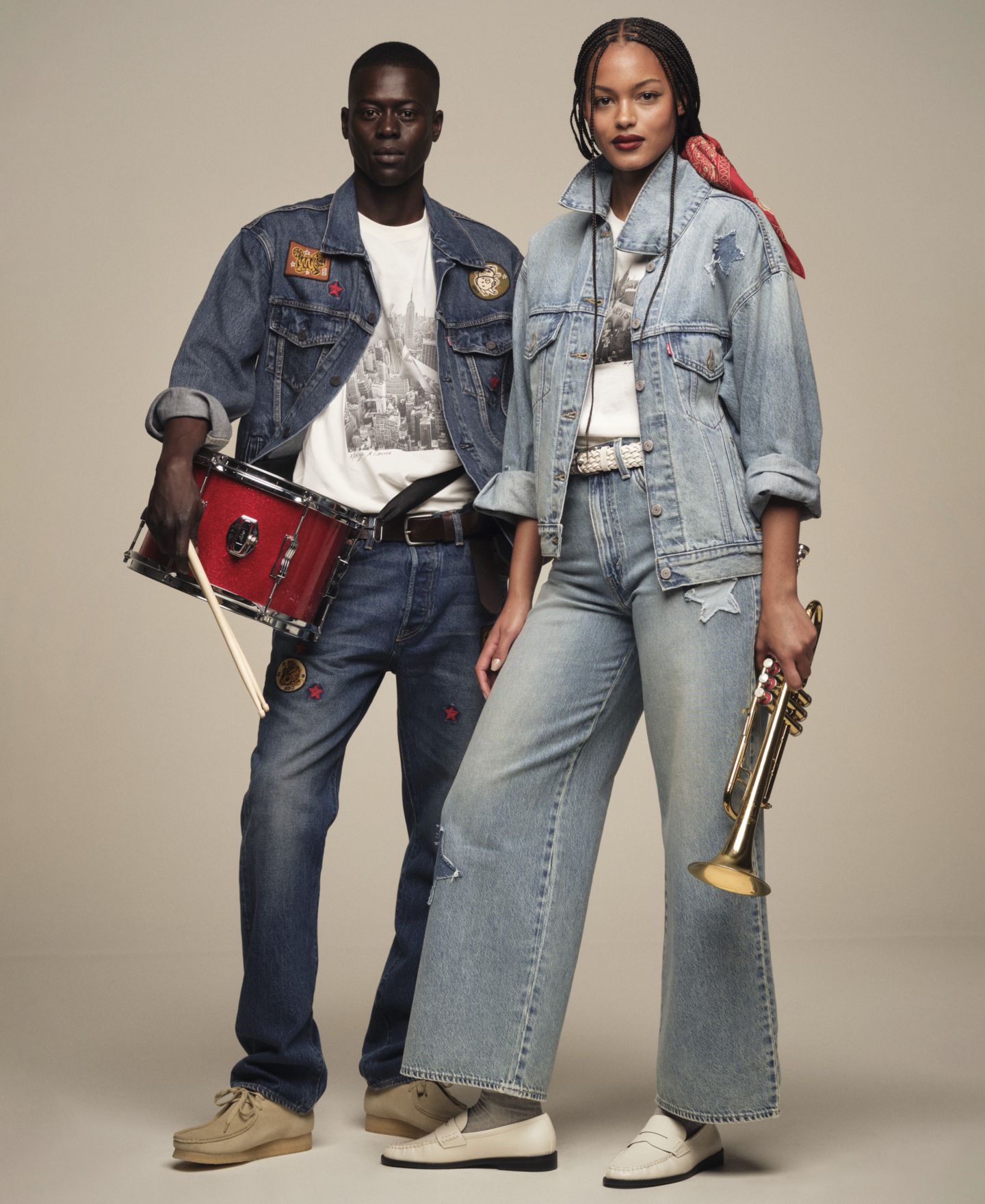 Женские свободные лёгкие джинсы Levi's Macy's 100th Parade с затяжкой на талии, цвет: Retail Therapy — фото 8