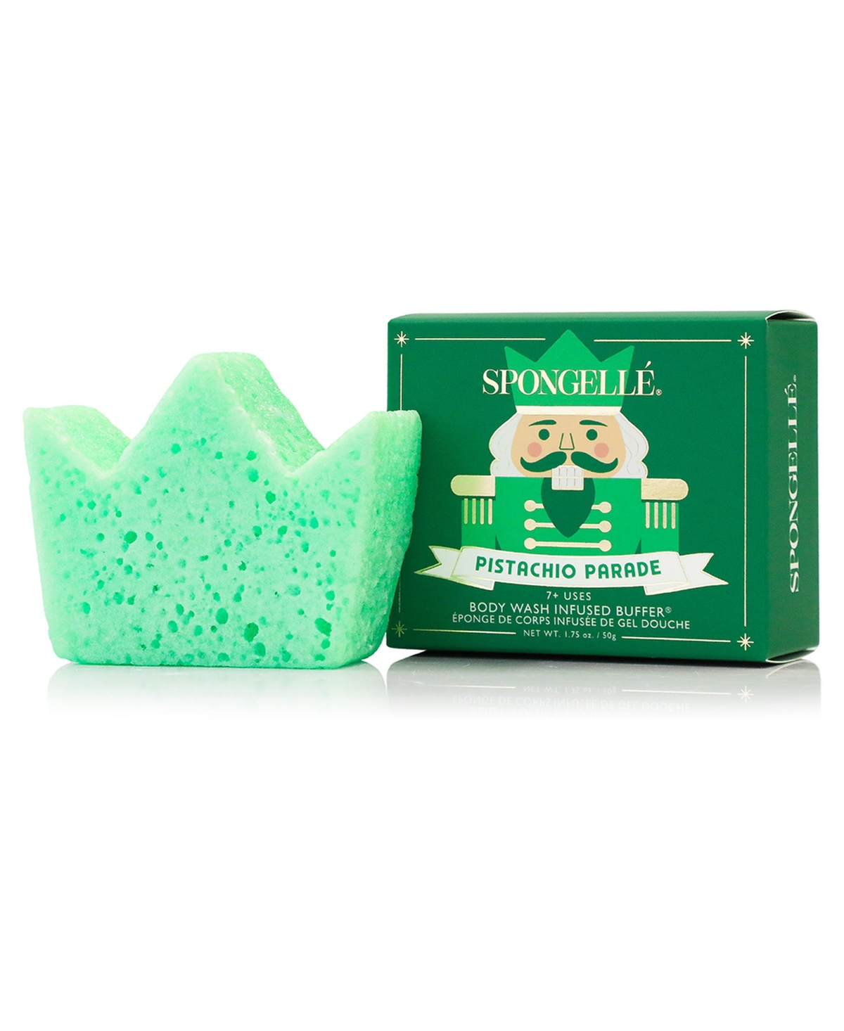 Spongelle Holiday Nutcracker Pistachio Parade 1.75 Ounce