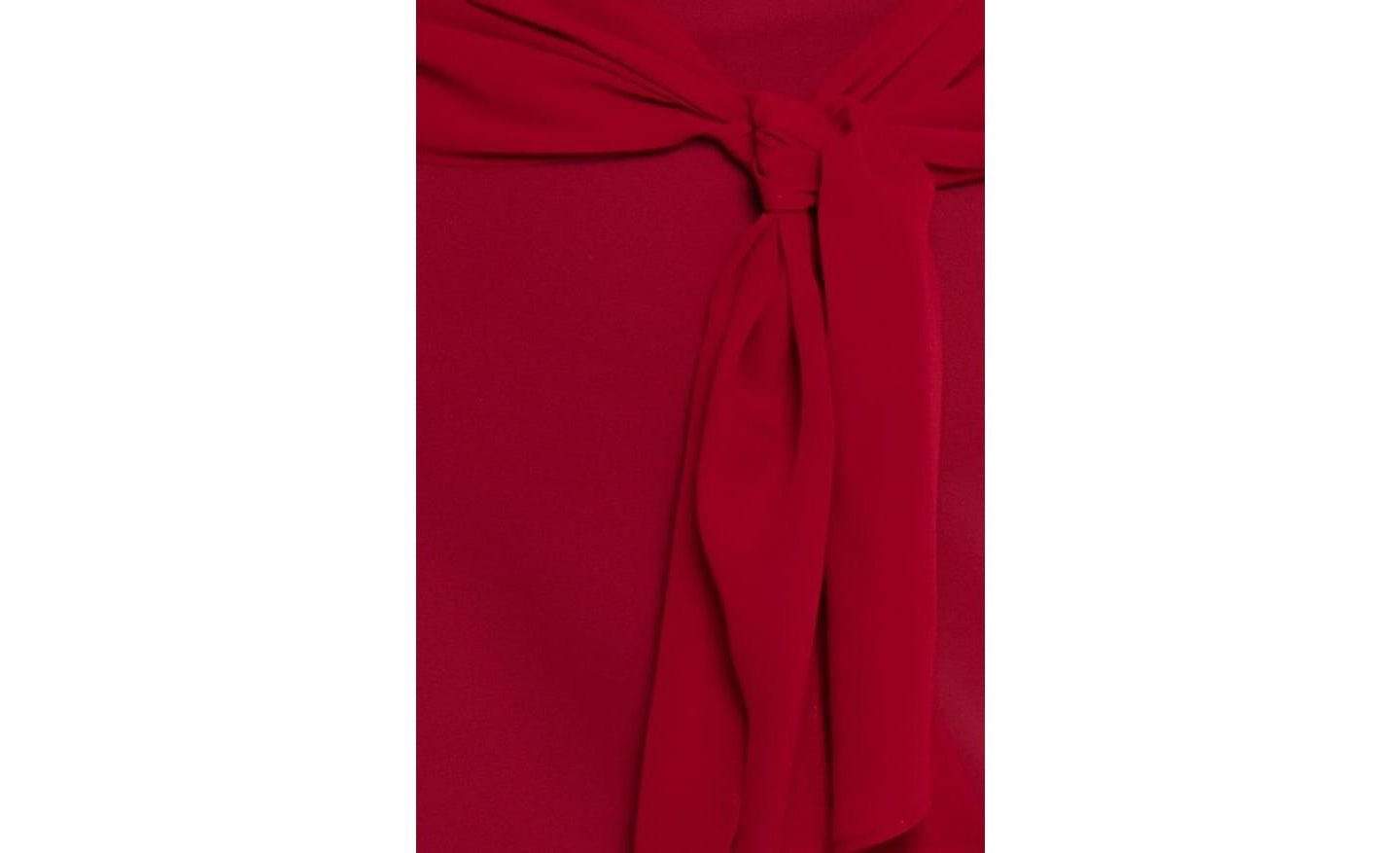 Женский комбинезон Petal and Pup Athena Strapless Lace Wide-Leg Jumpsuit, цвет: Сангрия красный — фото 3