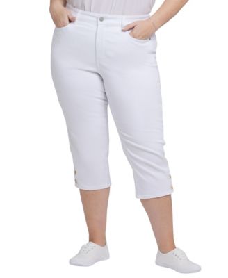 Plus Size Marilyn High-Waisted Capri Stretch Jeans