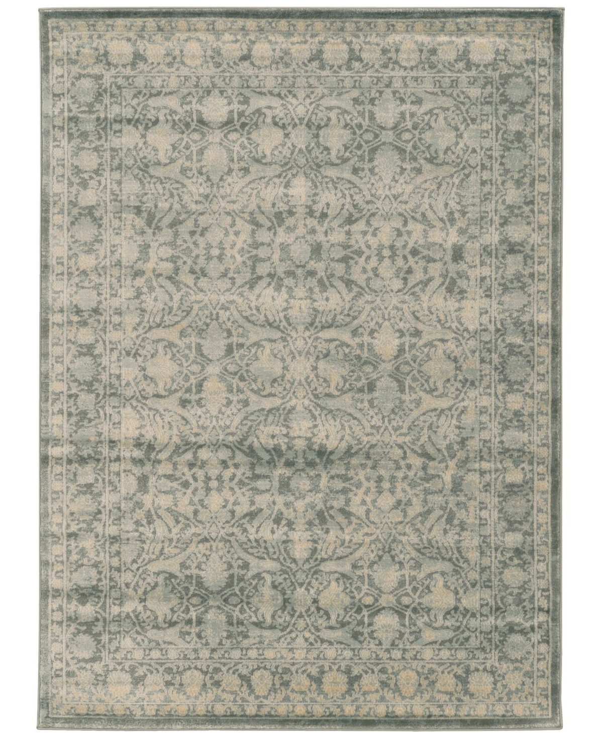 Closeout! Km Home 3564/0051/Green Cantu Green 5'3" x 7'3" Area Rug