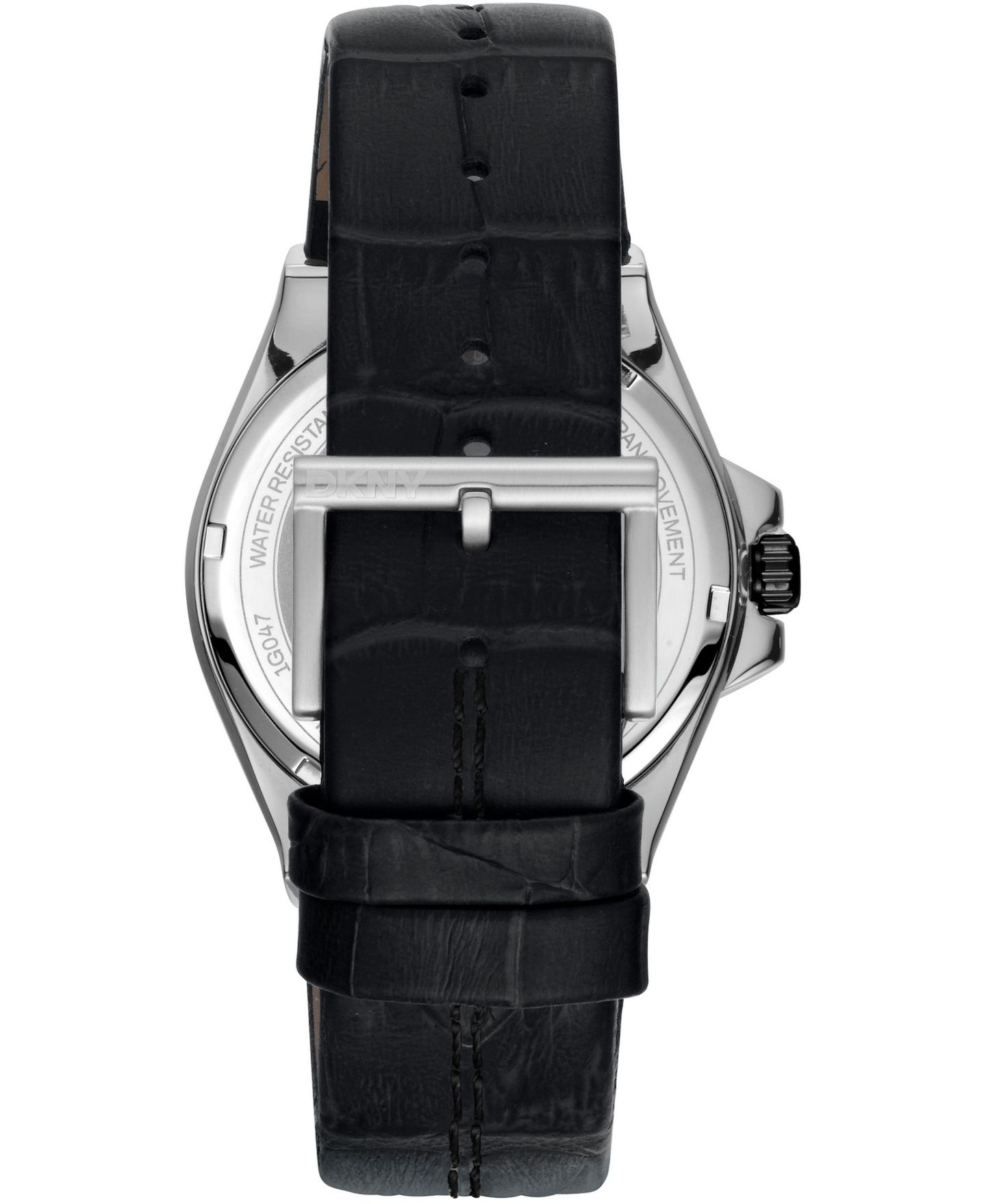 Мужские часы DKNY Quartz Modernist Two-Tone Water-Resistant Leather Strap Watch, 42mm, цвет: Серебряный — фото 2