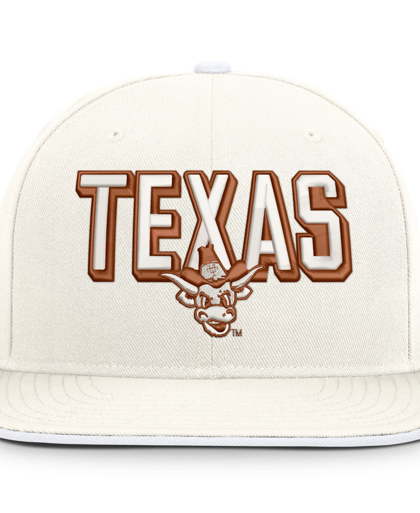 Мужская кепка Nike White Texas Longhorns Legacy Letter Mascot Pro Snapback Hat — фото 5