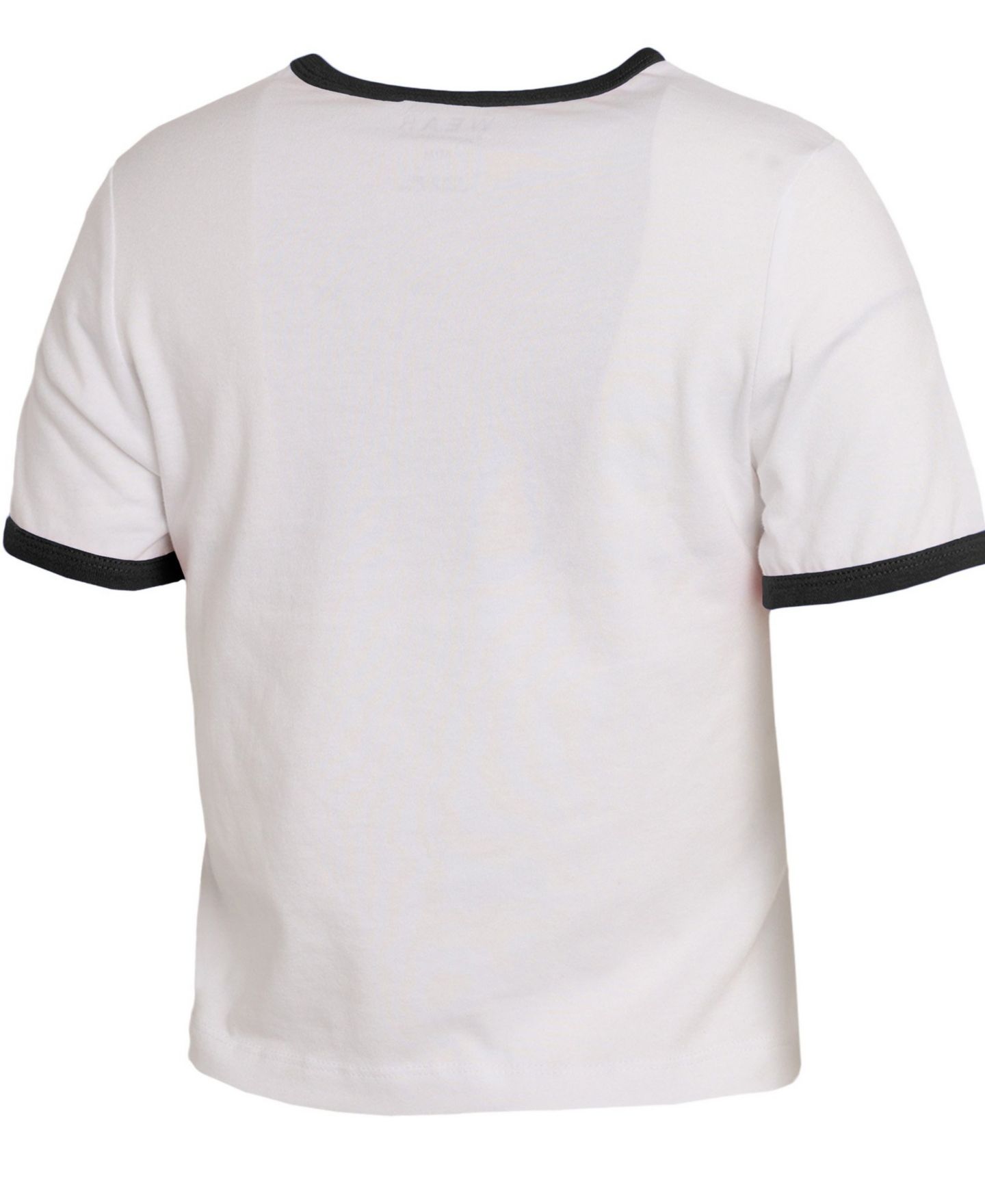 Женская футболка WEAR by Erin Andrews White San Antonio Spurs Cropped Ringer Baby T-Shirt — фото 2