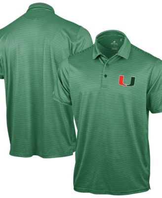 Men's Green Miami Hurricanes Lineage  Polo Shirt