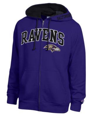Men's Purple/Black Baltimore Ravens Full-Zip Hoodie