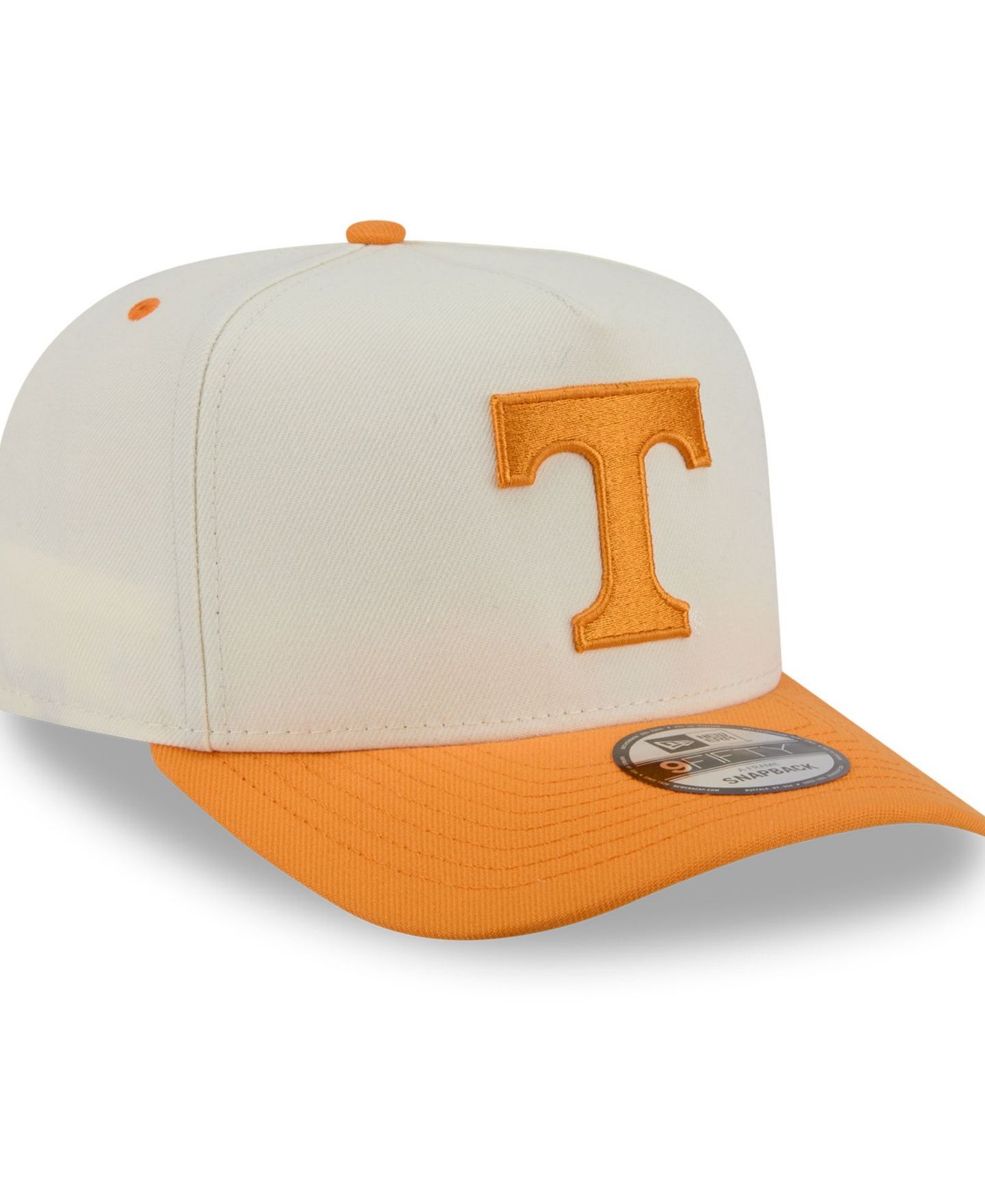 Кепка New Era White/Tennessee Orange Tennessee Volunteers 9FIFTY A-Frame Snapback Hat — фото 4