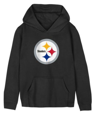 Preschool Black Pittsburgh Steelers Primary Logo Fleece Hoodie