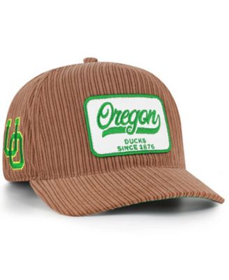 Men's and Women's  Brown Oregon Ducks Corduroy Patch Hitch Adjustable Hat