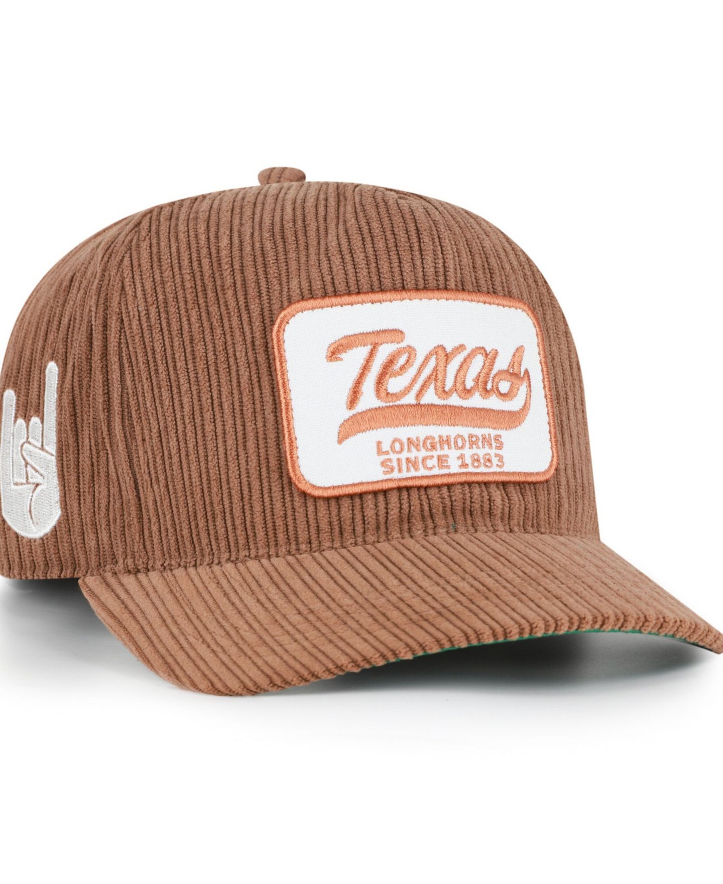 Кепка '47 Brand Brown Texas Longhorns Corduroy Patch Hitch Adjustable Hat — фото 5