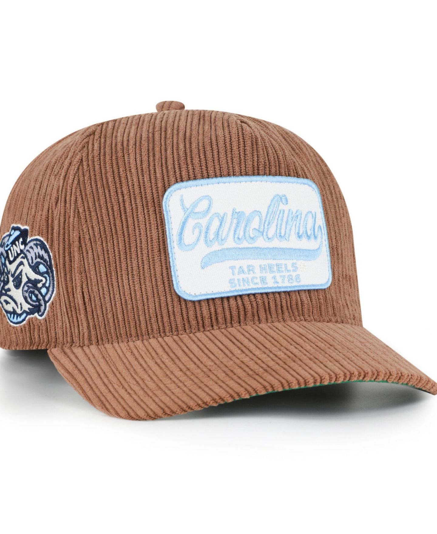 Головные уборы '47 Brand Brown North Carolina Tar Heels Corduroy Patch Hitch Adjustable Hat — фото 5