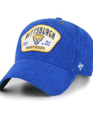 Men's and Women's  Royal Pitt Panthers Accordia Corduroy MVP Adjustable Hat