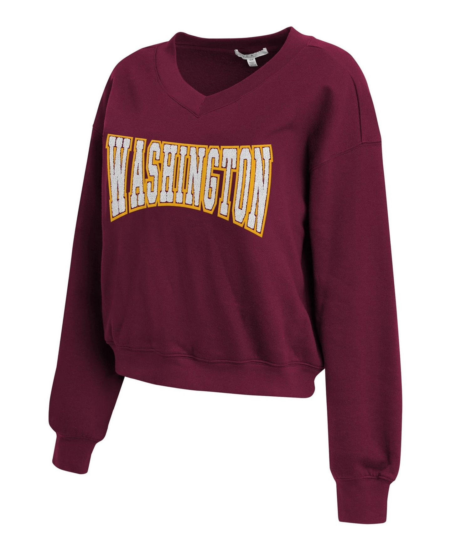 WEAR by Erin Andrews Women's Burgundy Washington Commanders Fleece V-Neck Lounge Set — фото 3