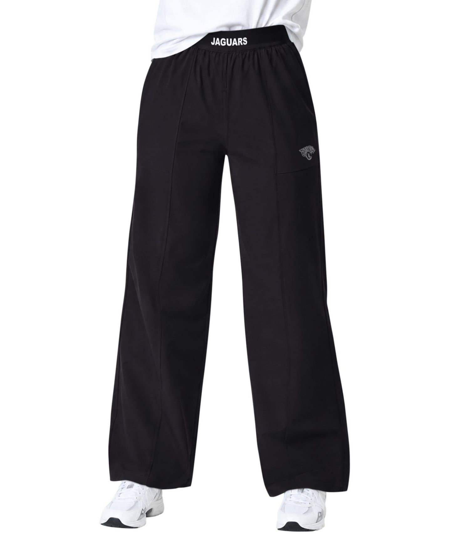 Женские брюки Starter Black Jacksonville Jaguars Athleisure Wide-Leg — фото 1
