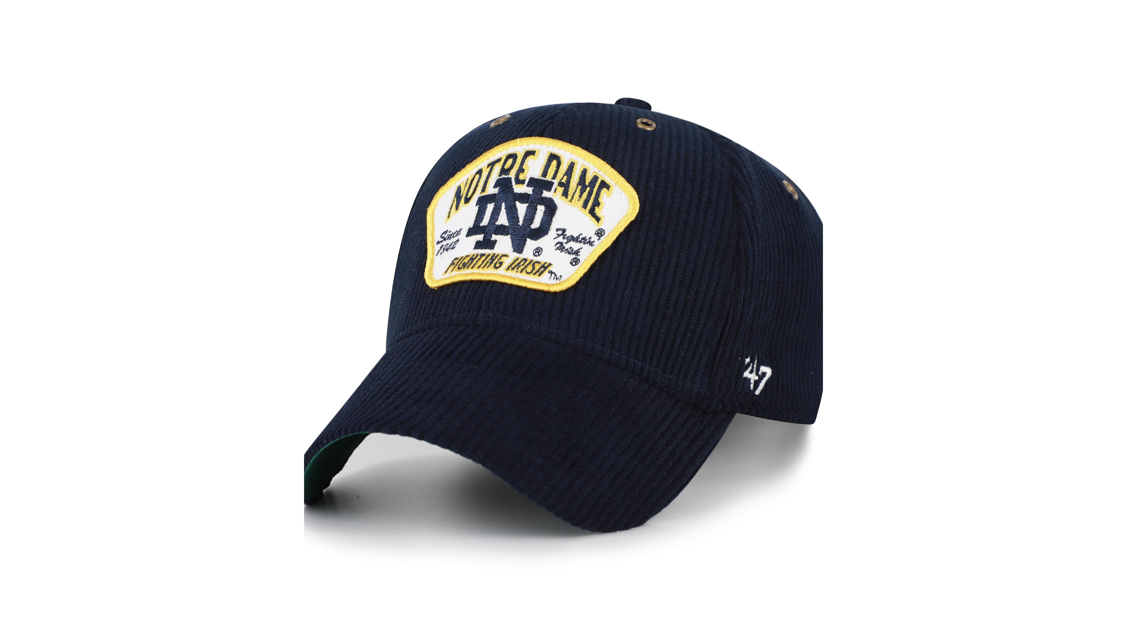 '47 Brand Men's and Women's Navy Notre Dame Fighting Irish Accordia Corduroy Mvp Adjustable Hat