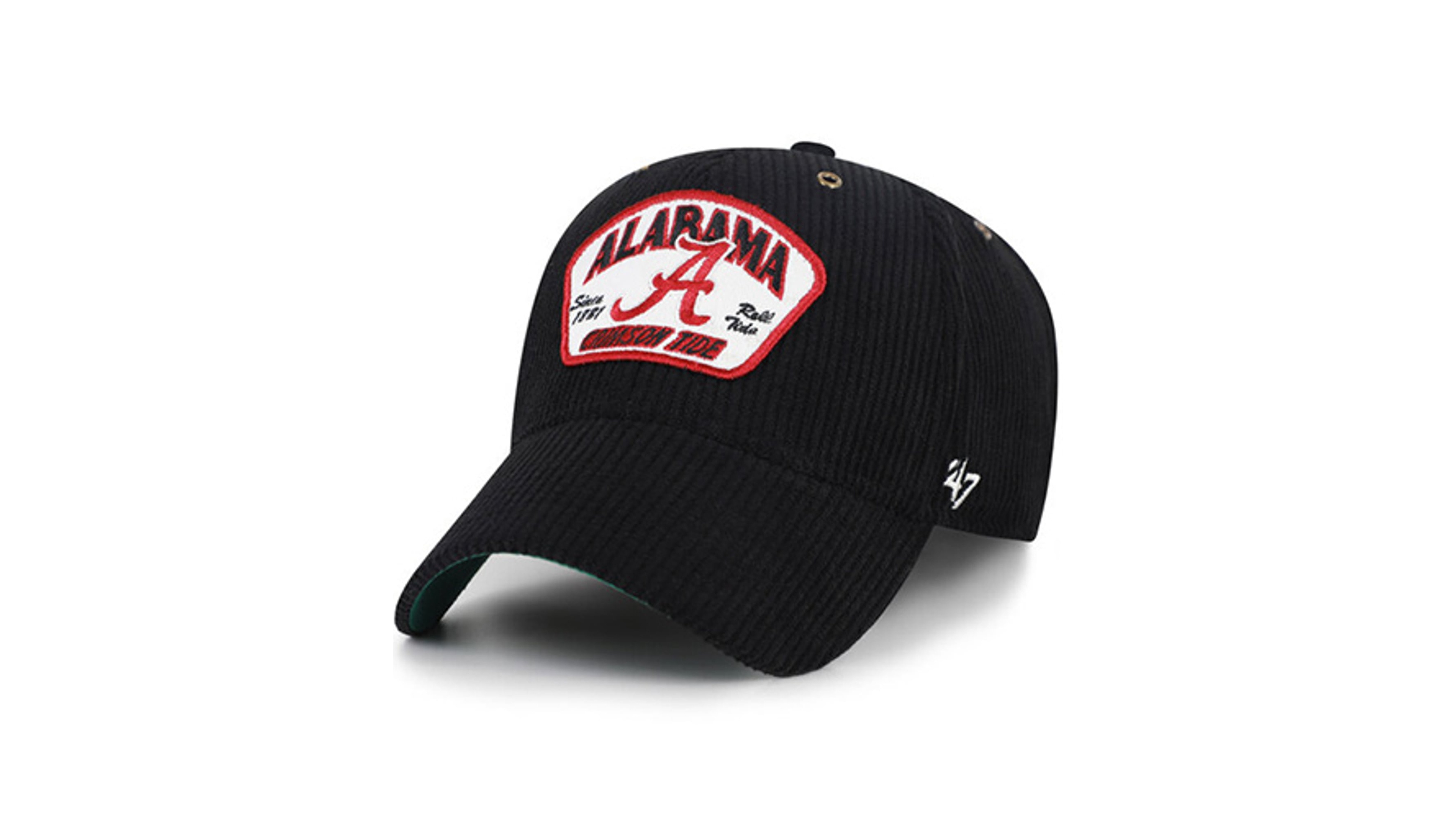 '47 Brand Men's and Women's Black Alabama Crimson Tide Accordia Corduroy Mvp Adjustable Hat