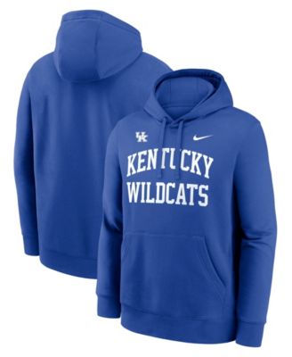 Men's Royal Kentucky Wildcats Primetime Arched Club Fleece Pullover Hoodie