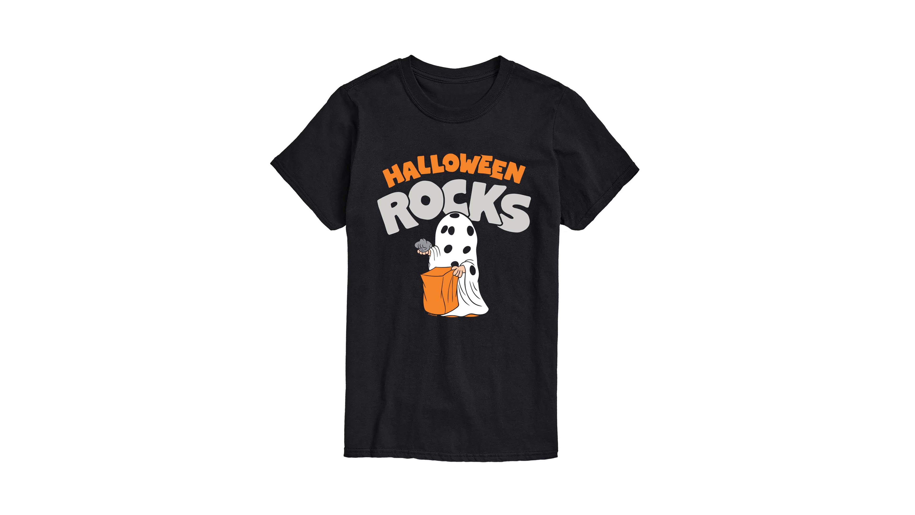 Airwaves Men's Halloween Rocks Ghost Graphic Crewneck T-Shirt