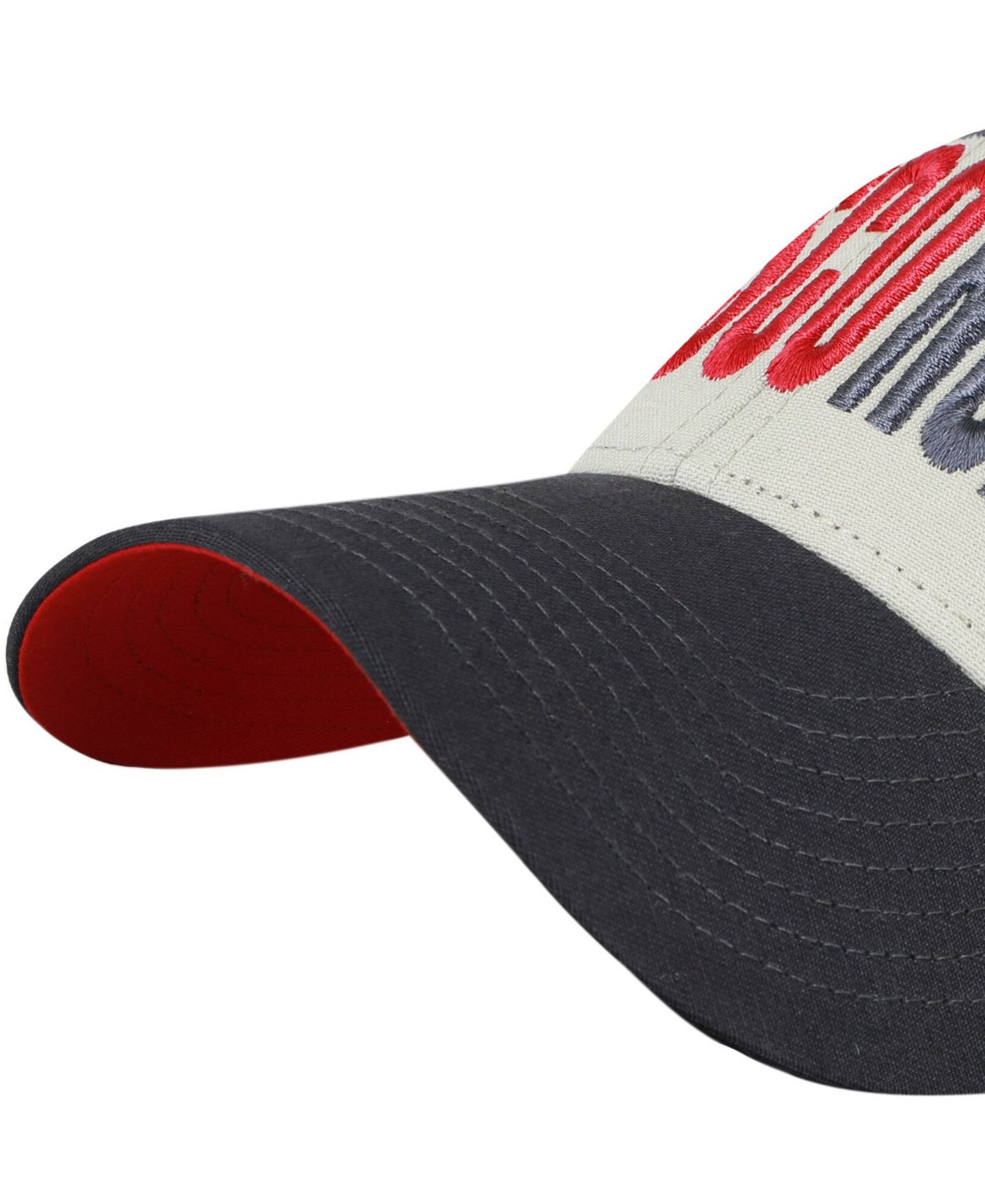 Кепка '47 Brand Gray/Black Wisconsin Badgers Half Block Text MVP Adjustable Hat — фото 2