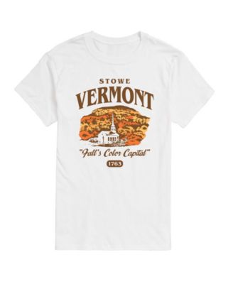 Men's Stowe Vermont Fall Graphic Crewneck Short-Sleeve T-Shirt
