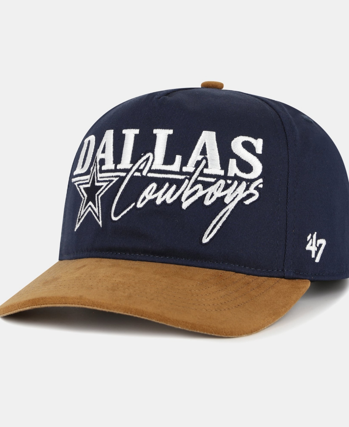'47 Brand Men's Navy/Brown Dallas Cowboys Hitch Adjustable Hat