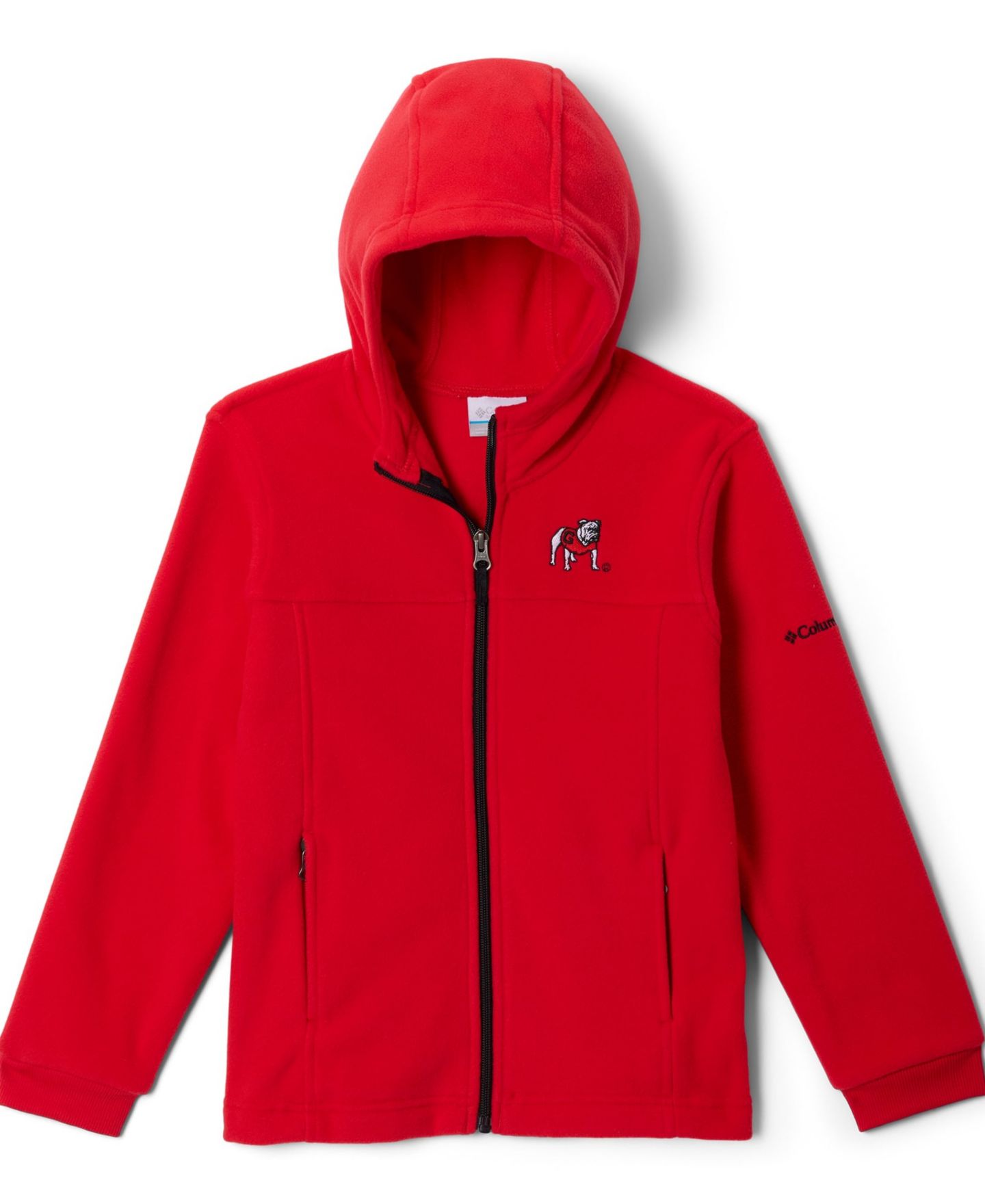 Детское худи Columbia Red Georgia Bulldogs Flanker Fleece Full-Zip — фото 4