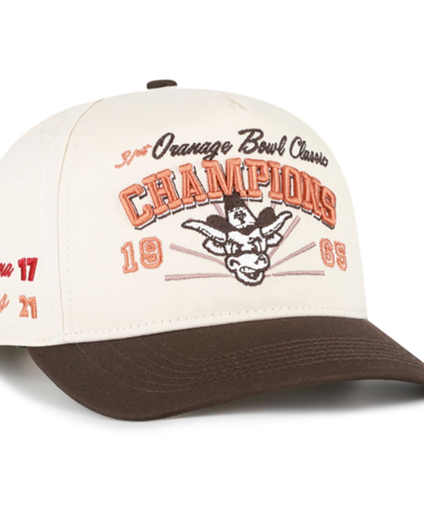 Мужская кепка '47 Brand Natural Texas Longhorns Orange Bowl Champions Scored Hitch Adjustable Hat — фото 1