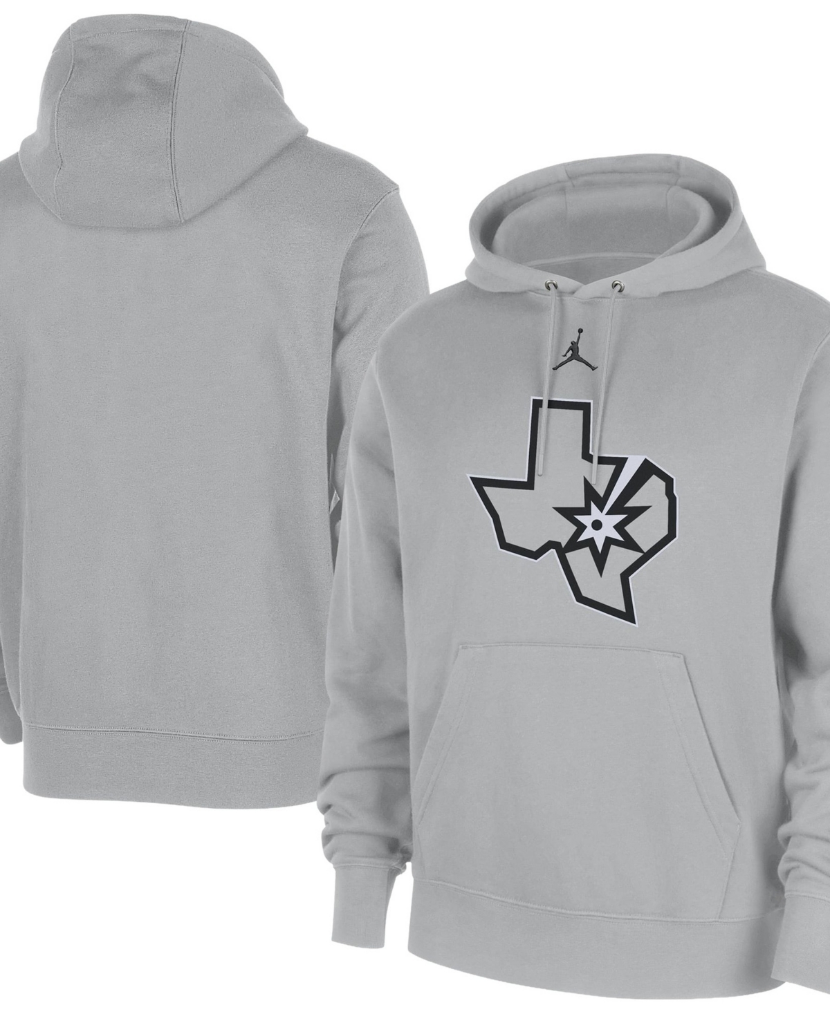 Jordan Men's Silver San Antonio Spurs Statement Edition Club Fleece Hoodie - Silver